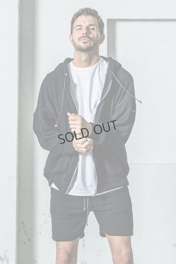 画像1: {SOLD}RESOUND CLOTHING リサウンドクロージング MOLE YARN PILE zip loose hoodie{-BES} (1)