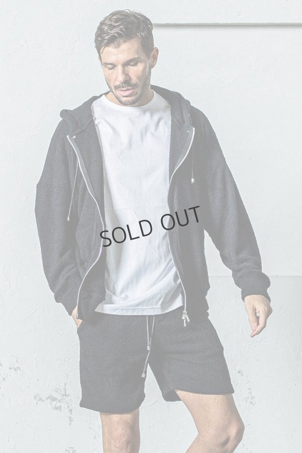 画像2: {SOLD}RESOUND CLOTHING リサウンドクロージング MOLE YARN PILE zip loose hoodie{-BES} (2)