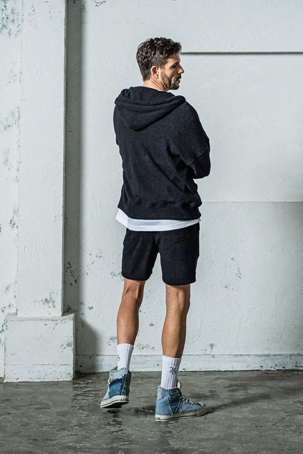 画像5: RESOUND CLOTHING リサウンドクロージング MOLE YARN PILE zip loose hoodie{-BES} (5)