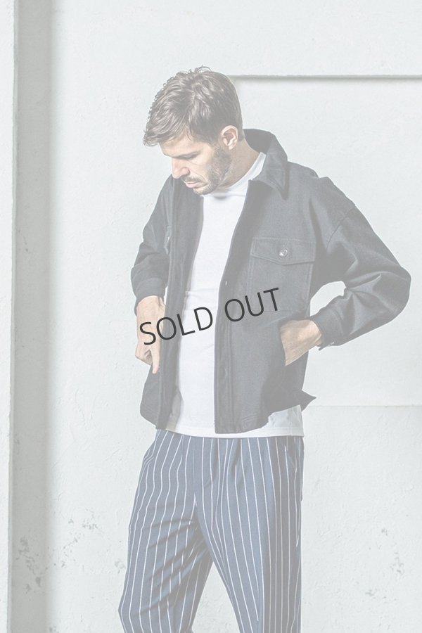 画像2: {SOLD}RESOUND CLOTHING リサウンドクロージング DENIM JERSEY OVER CPO{-BES} (2)