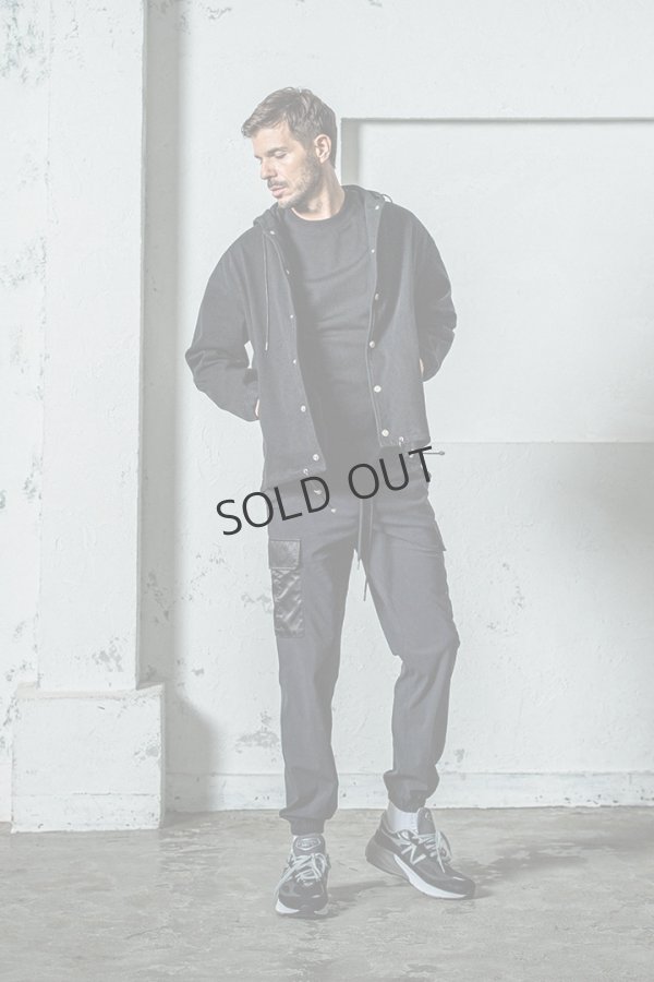 画像4: {SOLD}RESOUND CLOTHING リサウンドクロージング DENIM JERSEY coach hoodie{-BES} (4)