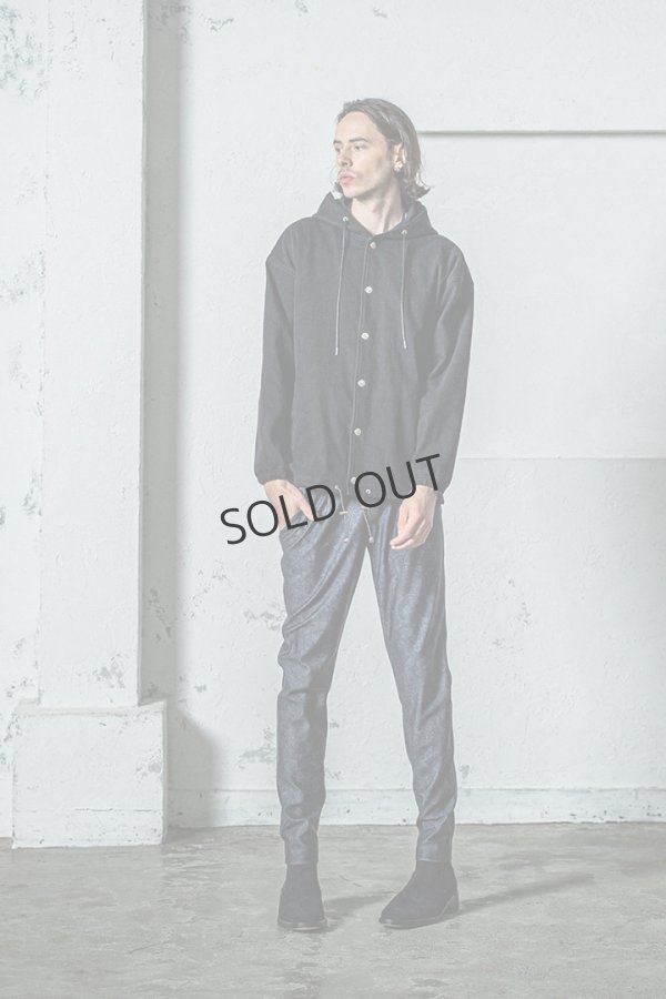 画像8: {SOLD}RESOUND CLOTHING リサウンドクロージング DENIM JERSEY coach hoodie{-BES} (8)