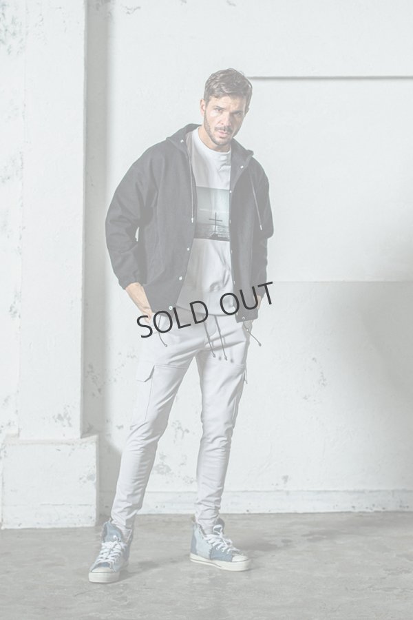 画像9: {SOLD}RESOUND CLOTHING リサウンドクロージング DENIM JERSEY coach hoodie{-BES} (9)