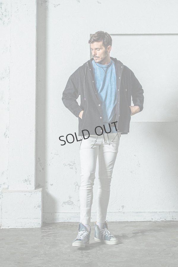 画像10: {SOLD}RESOUND CLOTHING リサウンドクロージング DENIM JERSEY coach hoodie{-BES} (10)