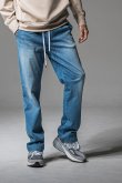 画像2: RESOUND CLOTHING リサウンドクロージング DENIM JERSEY WIDE PT{-BEA} (2)
