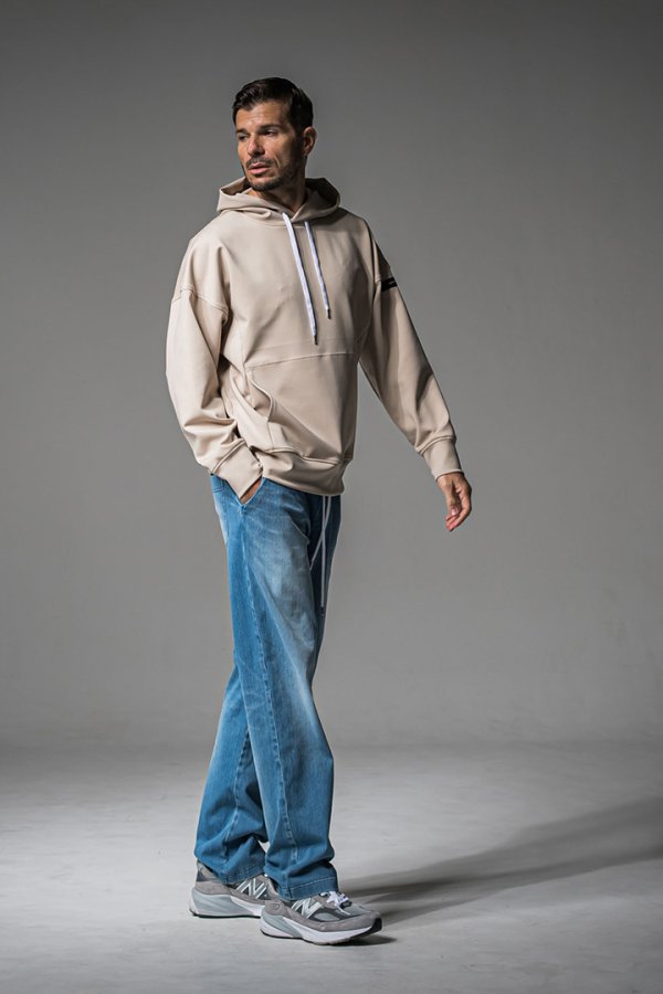 画像6: RESOUND CLOTHING リサウンドクロージング DENIM JERSEY WIDE PT{-BEA} (6)