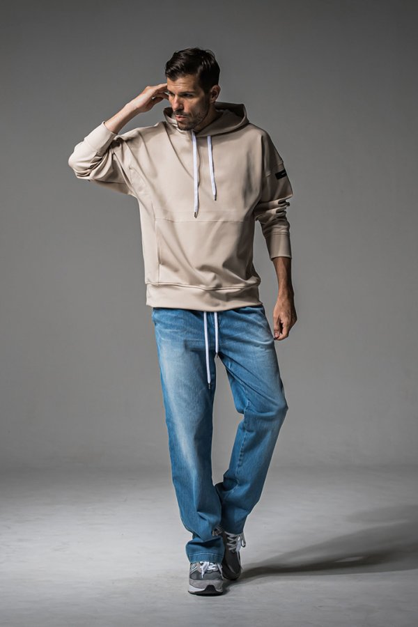 画像8: RESOUND CLOTHING リサウンドクロージング DENIM JERSEY WIDE PT{-BEA} (8)