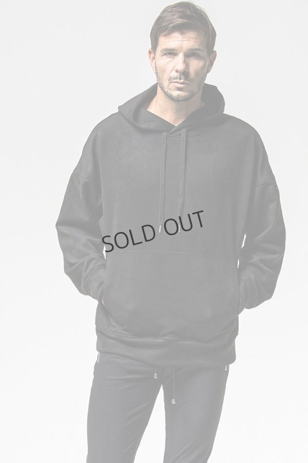 画像2: RESOUND CLOTHING リサウンドクロージング suede loose hoodie{-BFS} (2)