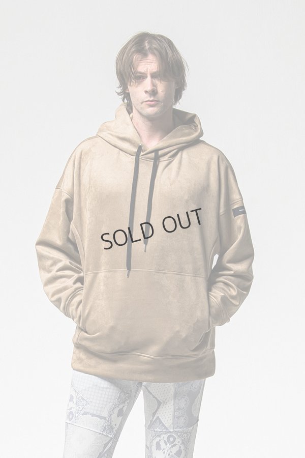 画像1: {SOLD}RESOUND CLOTHING リサウンドクロージング suede loose hoodie{-BFS} (1)