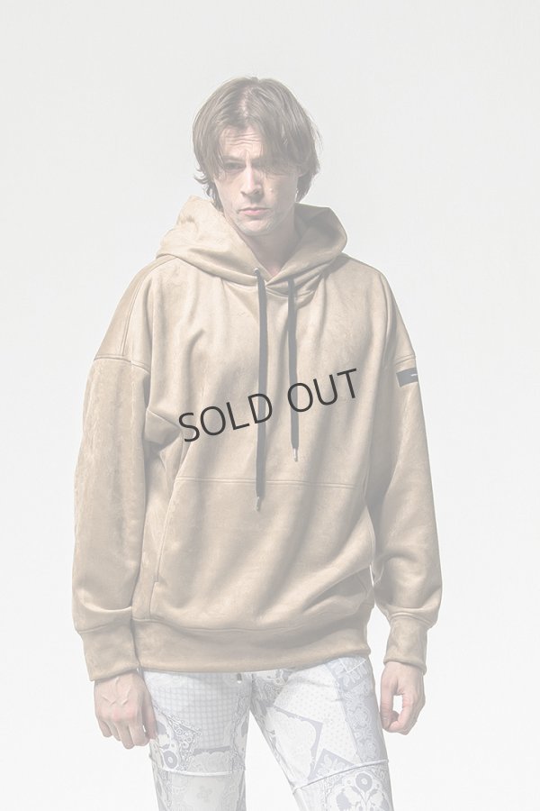 画像2: {SOLD}RESOUND CLOTHING リサウンドクロージング suede loose hoodie{-BFS} (2)