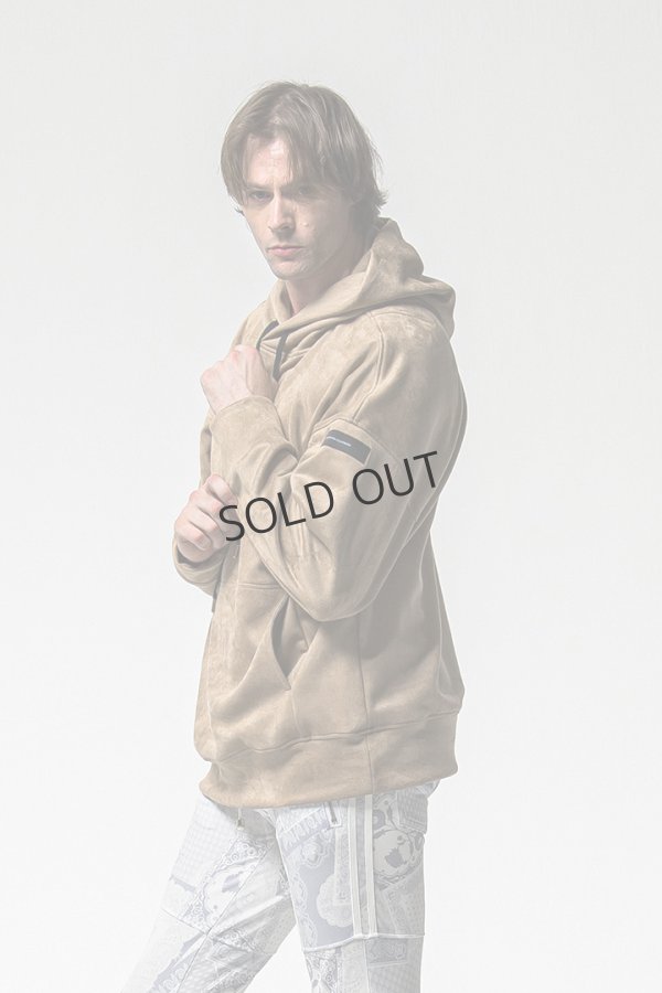 画像3: {SOLD}RESOUND CLOTHING リサウンドクロージング suede loose hoodie{-BFS} (3)