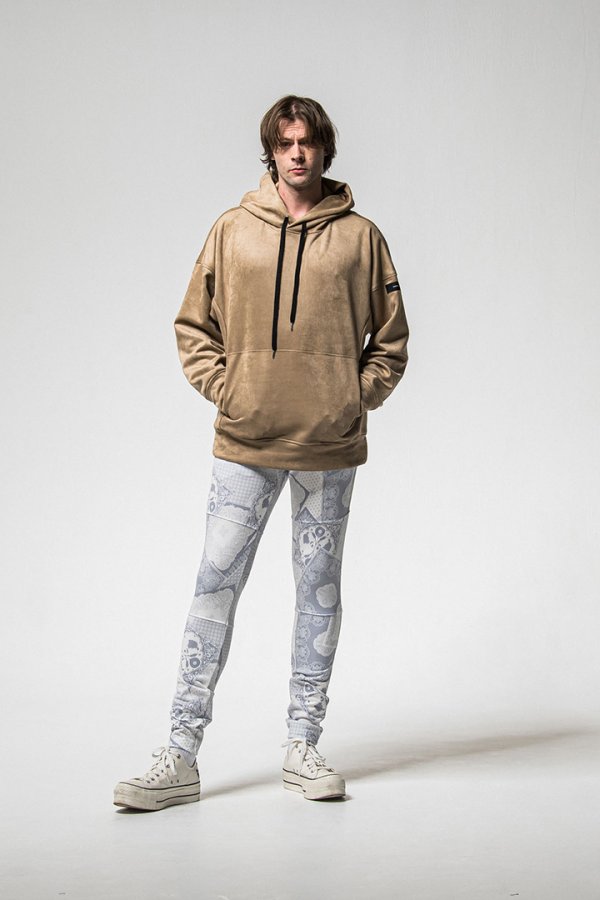 画像5: RESOUND CLOTHING リサウンドクロージング suede loose hoodie{-BFS} (5)