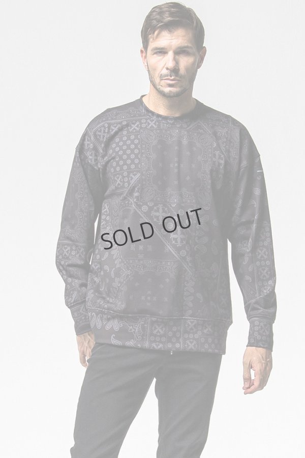 画像1: {SOLD}RESOUND CLOTHING リサウンドクロージング paisley back fleece drop trainer{-BEA} (1)