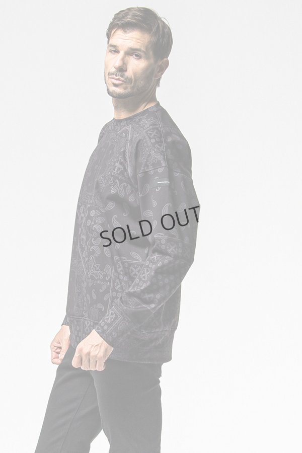 画像2: {SOLD}RESOUND CLOTHING リサウンドクロージング paisley back fleece drop trainer{-BEA} (2)