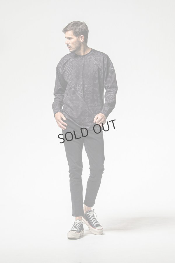 画像5: {SOLD}RESOUND CLOTHING リサウンドクロージング paisley back fleece drop trainer{-BEA} (5)