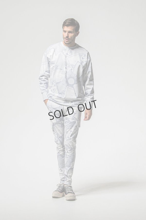 画像6: {SOLD}RESOUND CLOTHING リサウンドクロージング paisley back fleece drop trainer{-BEA} (6)