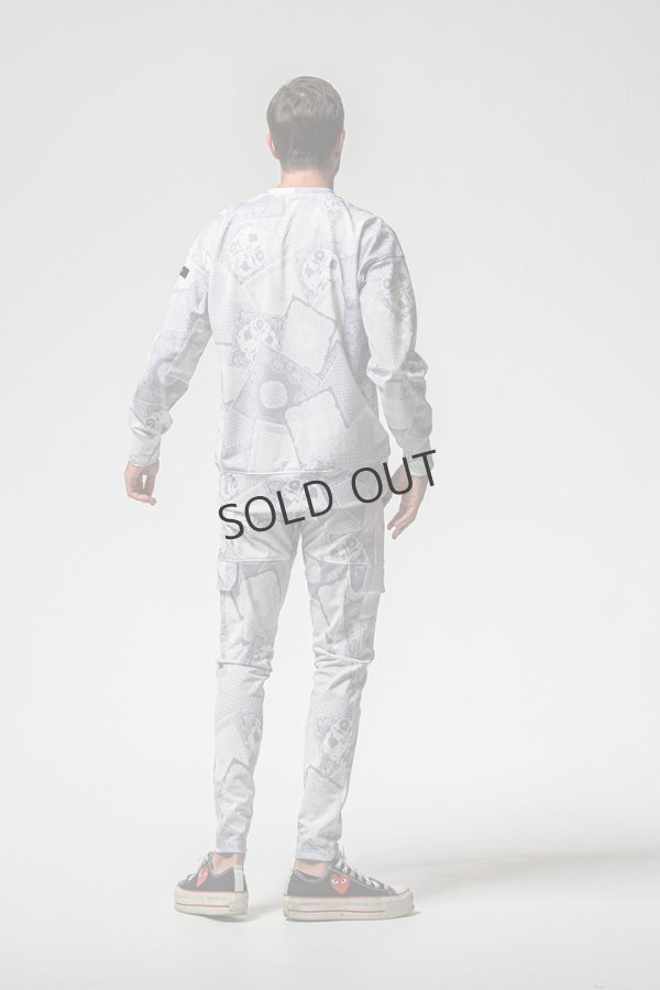 画像7: {SOLD}RESOUND CLOTHING リサウンドクロージング paisley back fleece drop trainer{-BEA} (7)