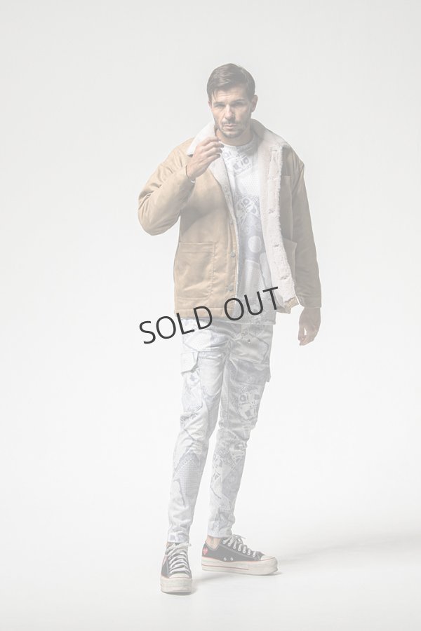 画像9: {SOLD}RESOUND CLOTHING リサウンドクロージング paisley back fleece drop trainer{-BEA} (9)