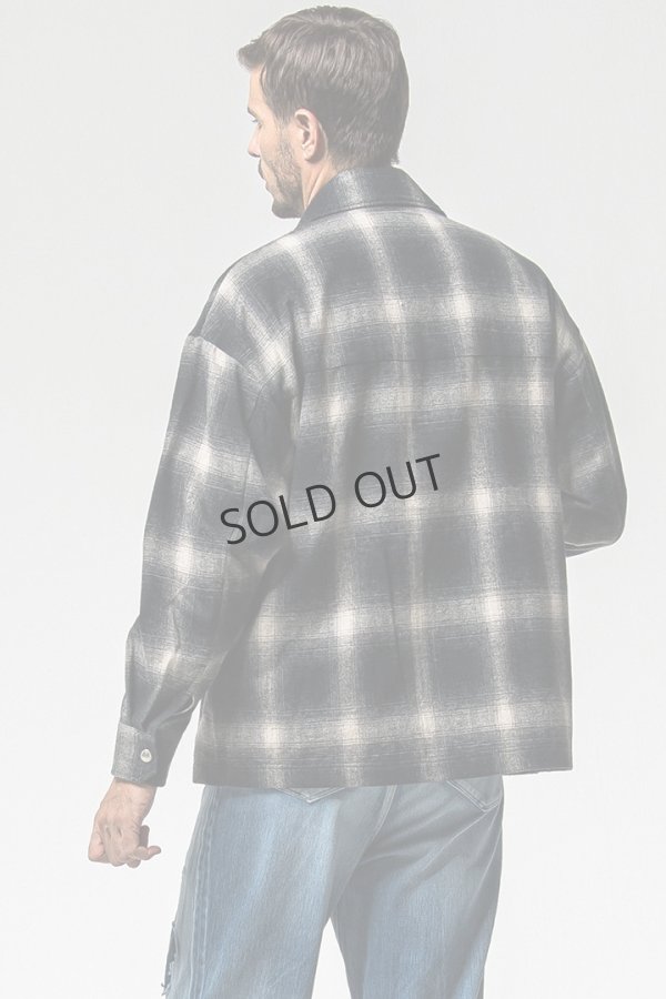画像3: {SOLD}RESOUND CLOTHING リサウンドクロージング flannel check JK{-BEA} (3)
