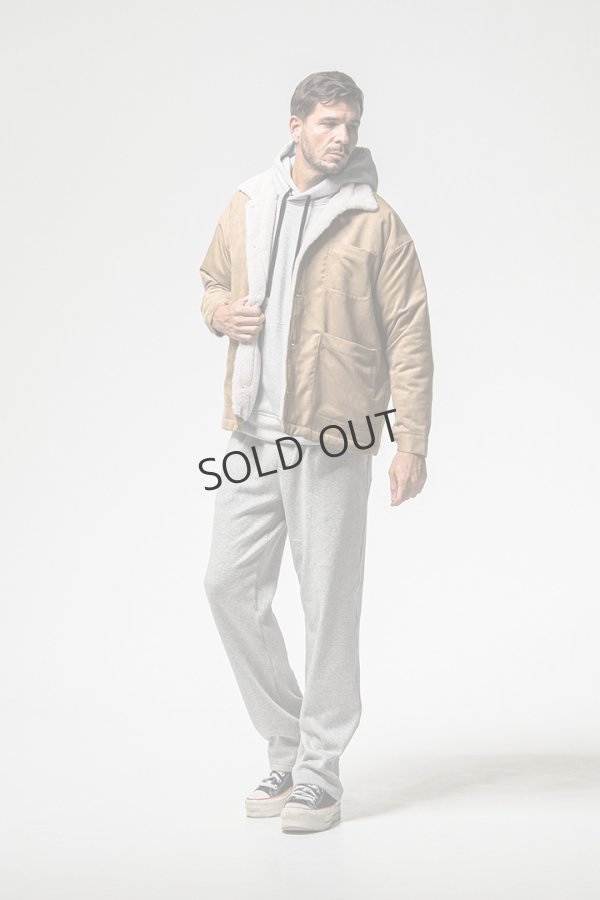 画像8: {SOLD}RESOUND CLOTHING リサウンドクロージング velours fleece WIDE TUCK PANTS{-BEA} (8)