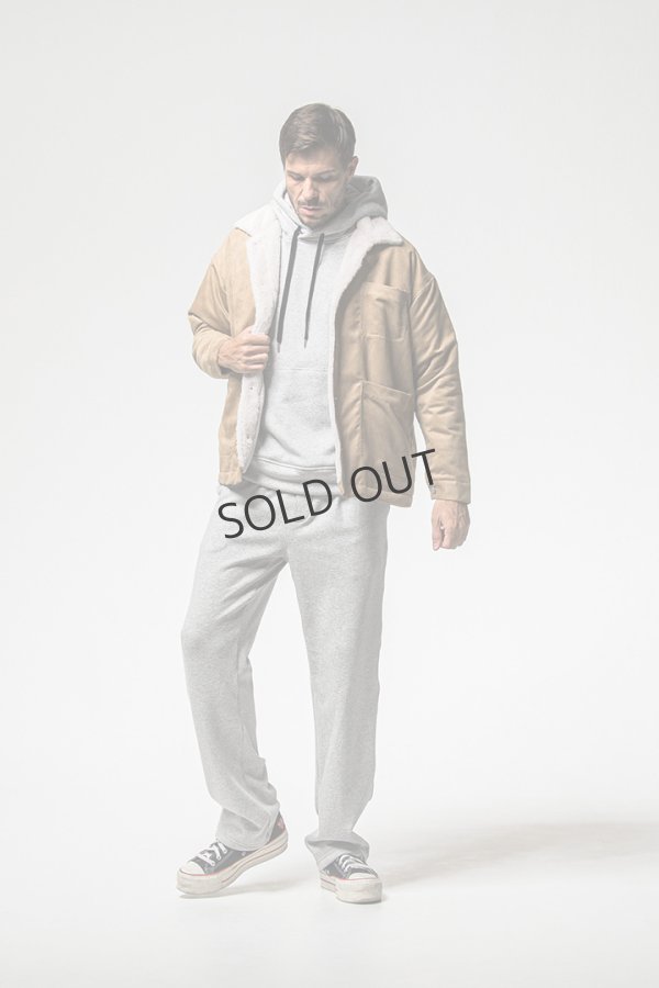 画像9: {SOLD}RESOUND CLOTHING リサウンドクロージング velours fleece WIDE TUCK PANTS{-BEA} (9)