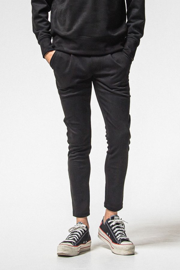 画像1: RESOUND CLOTHING リサウンドクロージング CHRIS EASY suede TUCK PANTS{-BFS} (1)