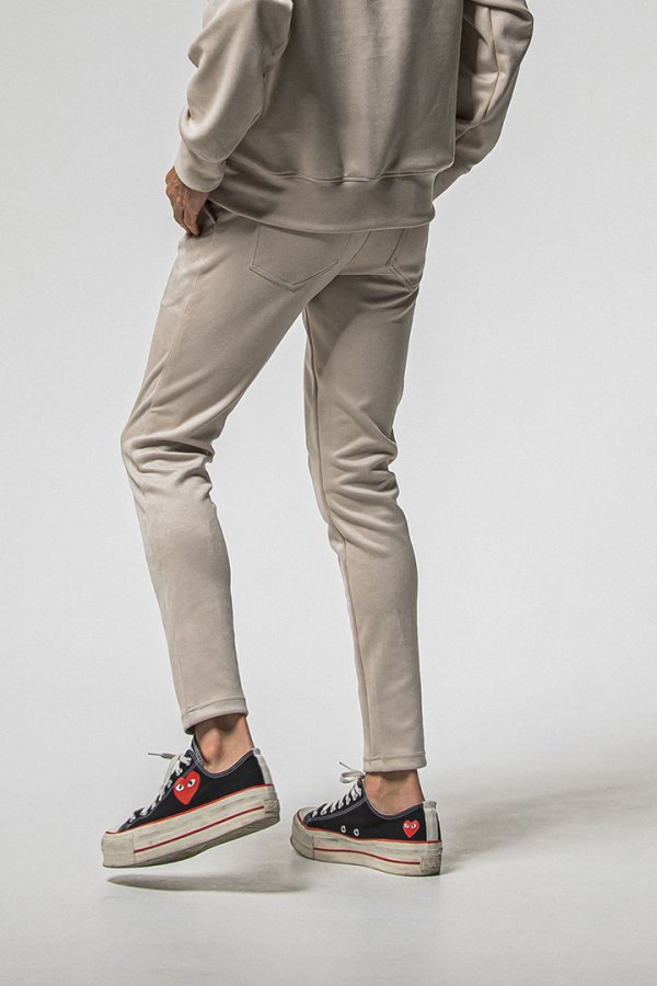画像2: RESOUND CLOTHING リサウンドクロージング CHRIS EASY suede TUCK PANTS{-BFS} (2)