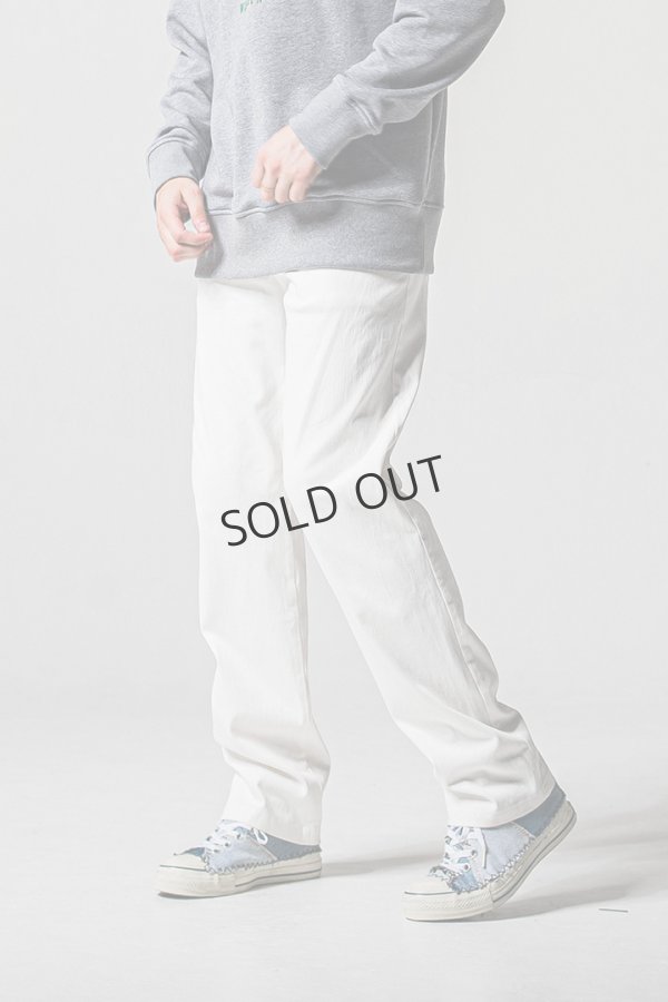 画像3: {SOLD}RESOUND CLOTHING リサウンドクロージング DENIM JERSEY WIDE PT{-BFS} (3)