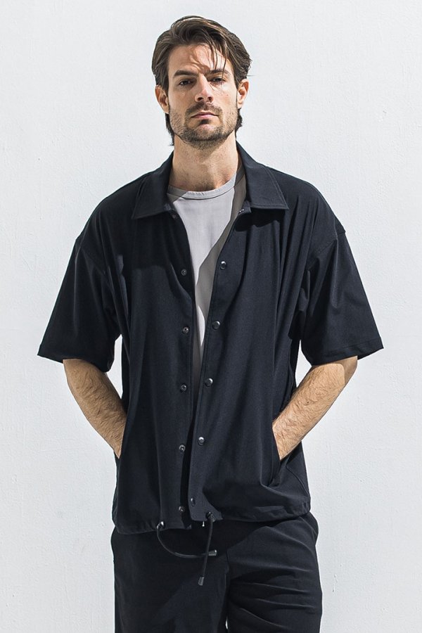 画像1: RESOUND CLOTHING リサウンドクロージング NYLON HALF COACH JACKET{-BFS} (1)