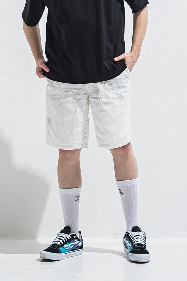 画像2: RESOUND CLOTHING リサウンドクロージング double knee SHORTS{-BFS} (2)