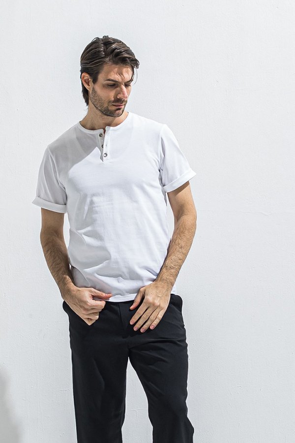 画像4: RESOUND CLOTHING リサウンドクロージング ROLLUP HENRY T{-BFS} (4)