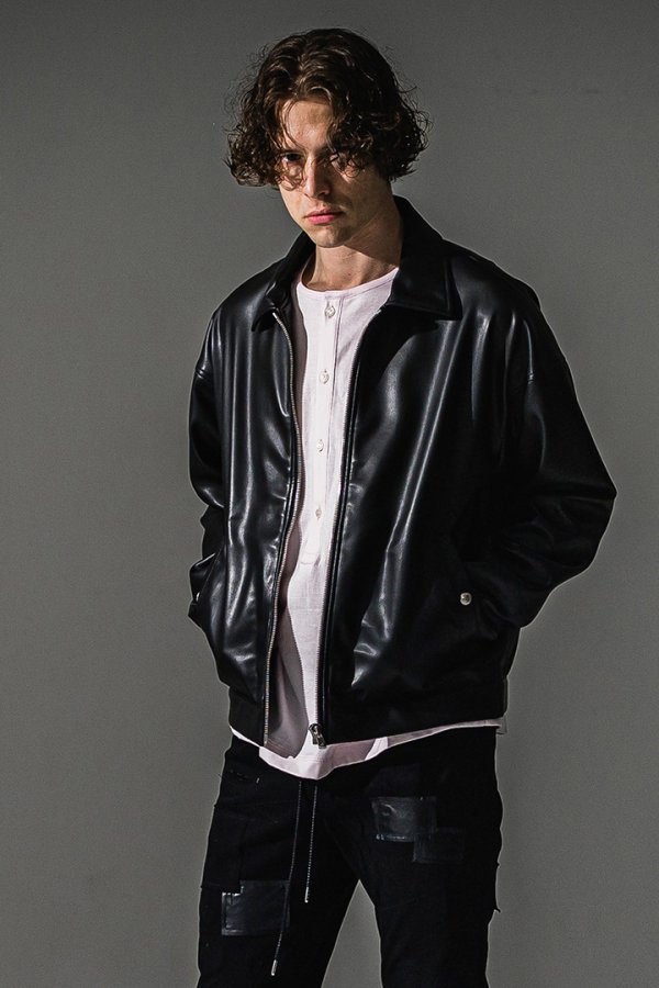 画像1: RESOUND CLOTHING リサウンドクロージング leather sp jk{-BFA} (1)