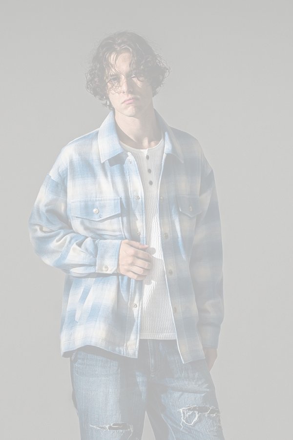 画像1: RESOUND CLOTHING リサウンドクロージング flannel check JK{-BFA} (1)