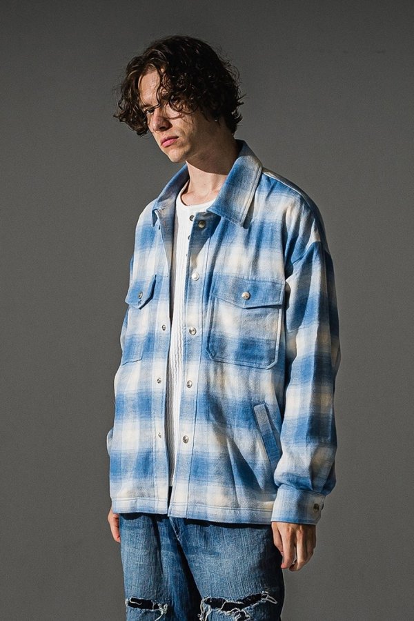 画像2: RESOUND CLOTHING リサウンドクロージング flannel check JK{-BFA} (2)