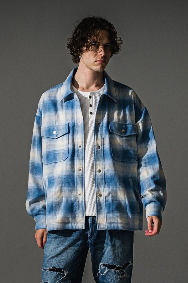 画像3: RESOUND CLOTHING リサウンドクロージング flannel check JK{-BFA} (3)