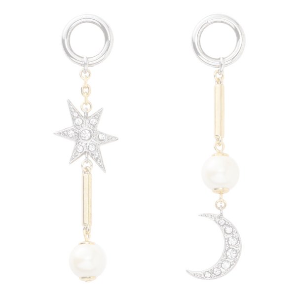 画像1:  {SOLD} ADER.bijoux アデルビジュー MOON&STAR multi pierce (silver){-AHA} (1)