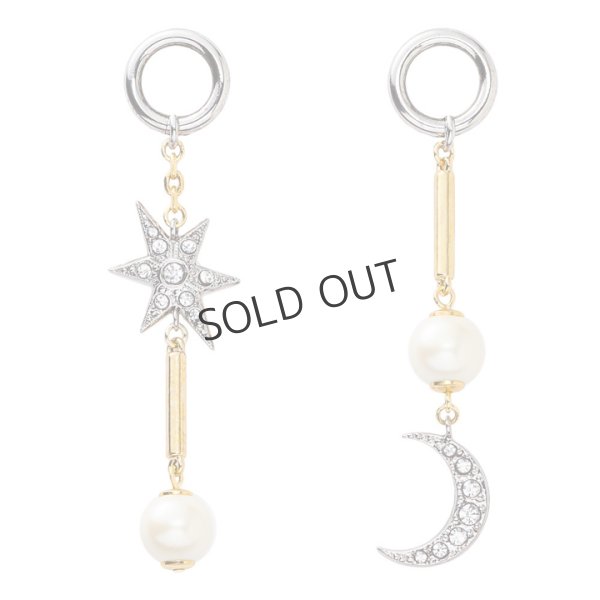 画像1: {SOLD}ADER.bijoux アデルビジュー MOON&STAR multi pierce (silver){-AHA} (1)