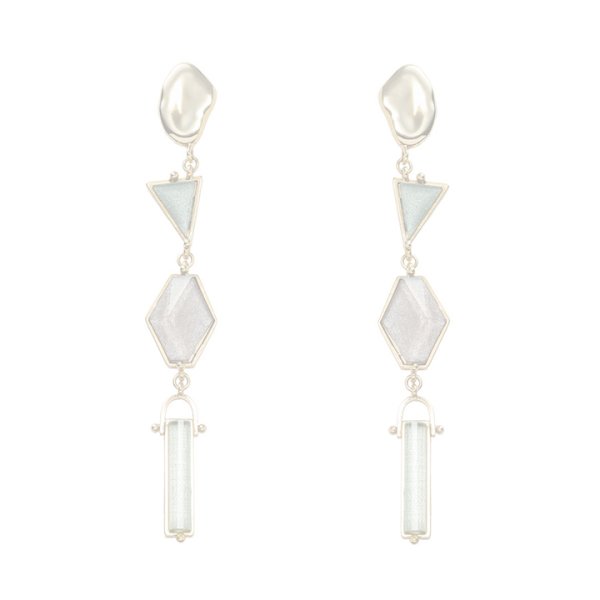 画像1:  {SOLD} ADER.bijoux アデルビジュー VITRAIL long pierce(gold){-AIS} (1)