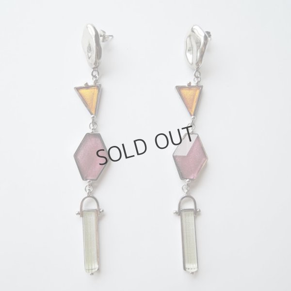 画像2: {SOLD}ADER.bijoux アデルビジュー VITRAIL long pierce(silver){-AIS} (2)