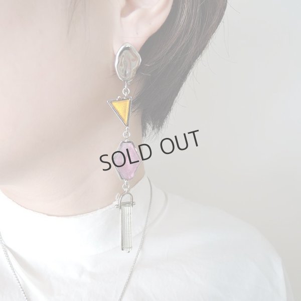 画像4: {SOLD}ADER.bijoux アデルビジュー VITRAIL long pierce(silver){-AIS} (4)