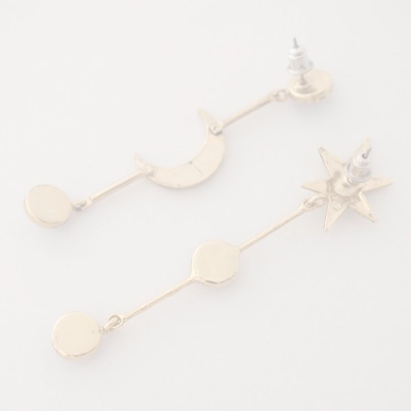 画像4:  {SOLD} ADER.bijoux アデルビジュー MOON&STAR cabochon pierce{-AIA} (4)