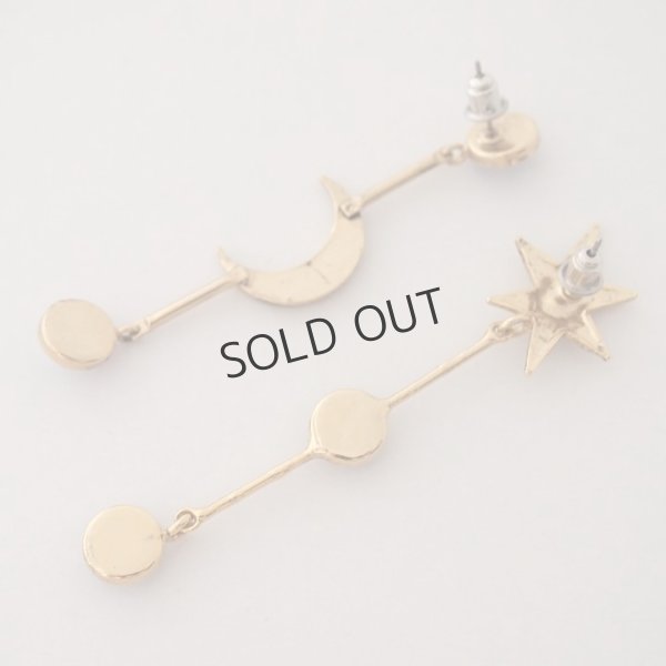 画像4: {SOLD}ADER.bijoux アデルビジュー MOON&STAR cabochon pierce{-AIA} (4)