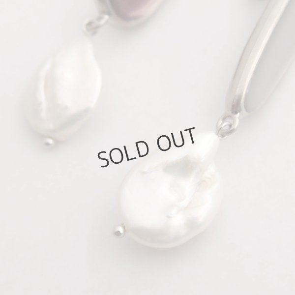 画像2: {SOLD}ADER.bijoux アデルビジュー BLOCK PEARL pearl pierce{-AIA} (2)