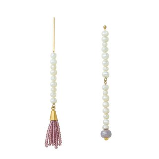 アクセサリー hiro Hirotaka ヒロタカ Toggle W Pearl Chain Pierce{-BJA} - underbar