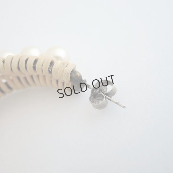 画像3: {SOLD}ADER.bijoux アデルビジュー RATTAN peal pierce{-AIS} (3)