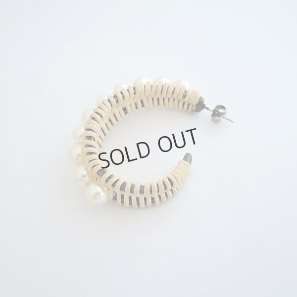 画像4: {SOLD}ADER.bijoux アデルビジュー RATTAN peal pierce{-AIS} (4)