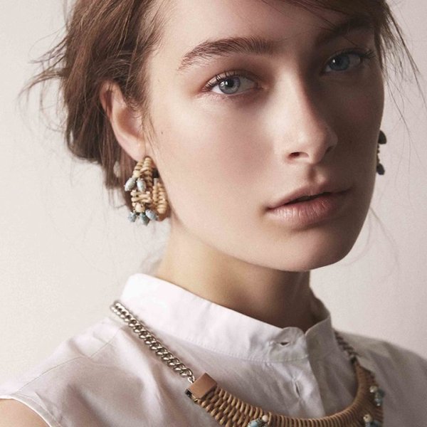 画像3: 【 50%OFF セール28,600円→14,300円】 ADER.bijoux アデルビジュー TROPIC rattan pierce{-AIS} (3)