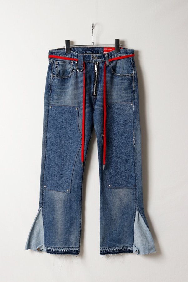 画像2: MAISON CASANOVA メゾンカサノバ Re:501 Double Knee Pants{-BFA}{E-} (2)