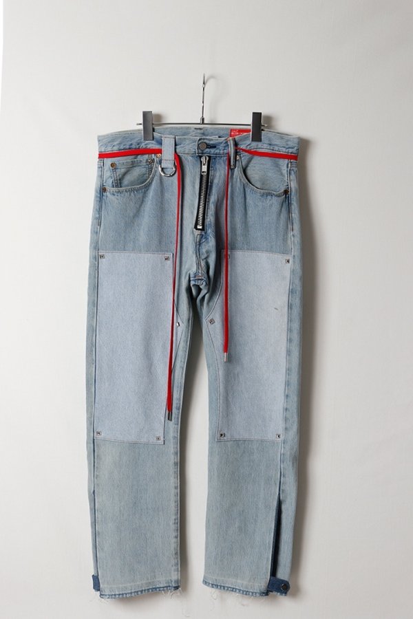画像1: MAISON CASANOVA メゾンカサノバ Re:501 Double Knee Pants{-BFA}{E-} (1)