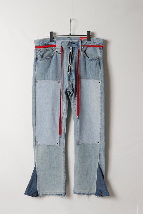 画像2: MAISON CASANOVA メゾンカサノバ Re:501 Double Knee Pants{-BFA}{E-} (2)